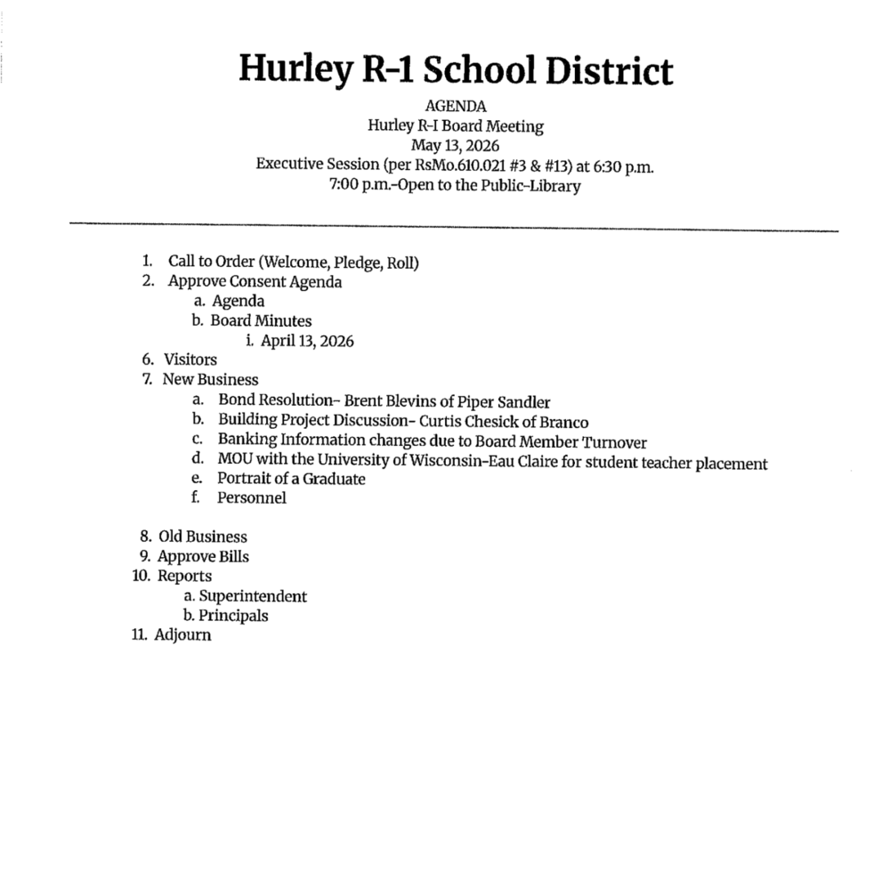 Agenda