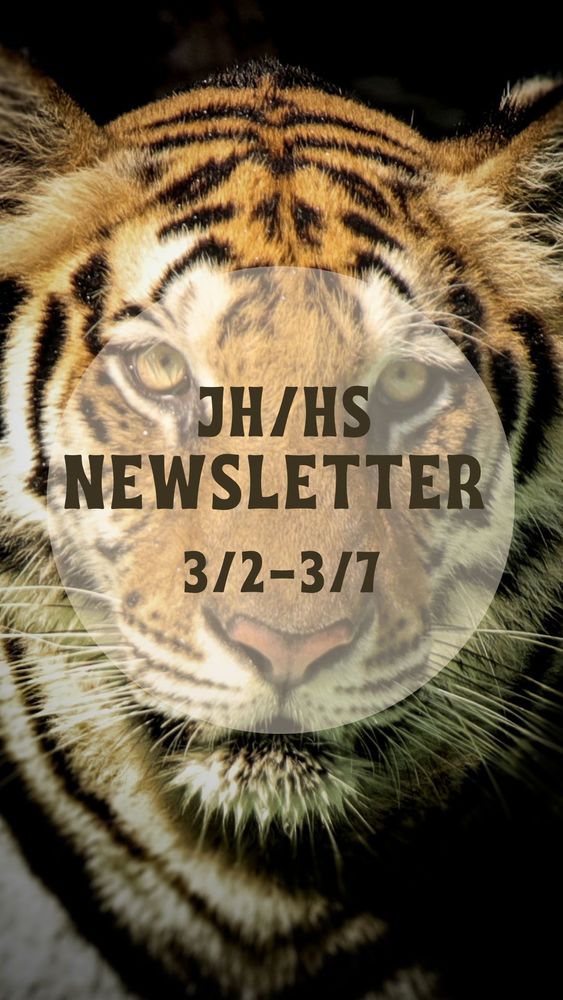 Jr. High and High School Newsletter