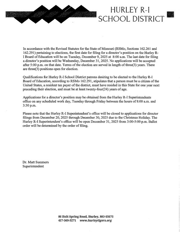 Board Election April 2026