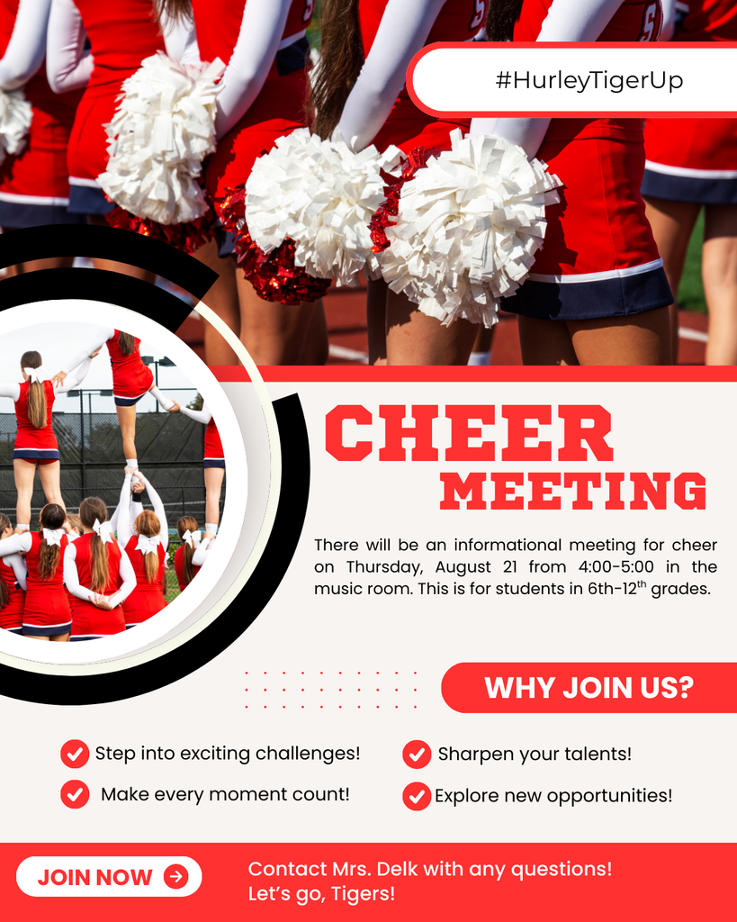 Red and White Modern Cheerleading Tryouts Instagram Post
