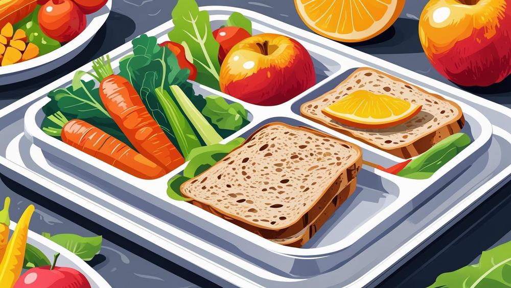 Graphic depiction of school meal