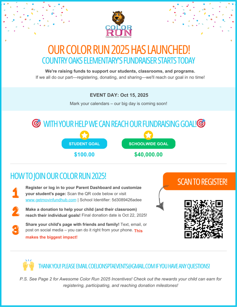 The Color Run Kicks Off Monday!
