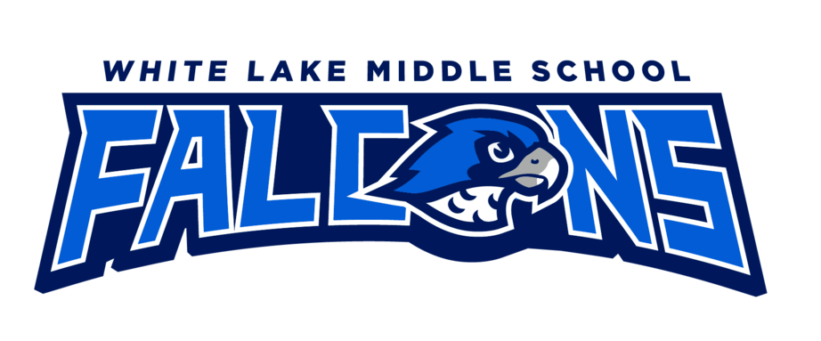 New logo of a falcon for white lake middle school 