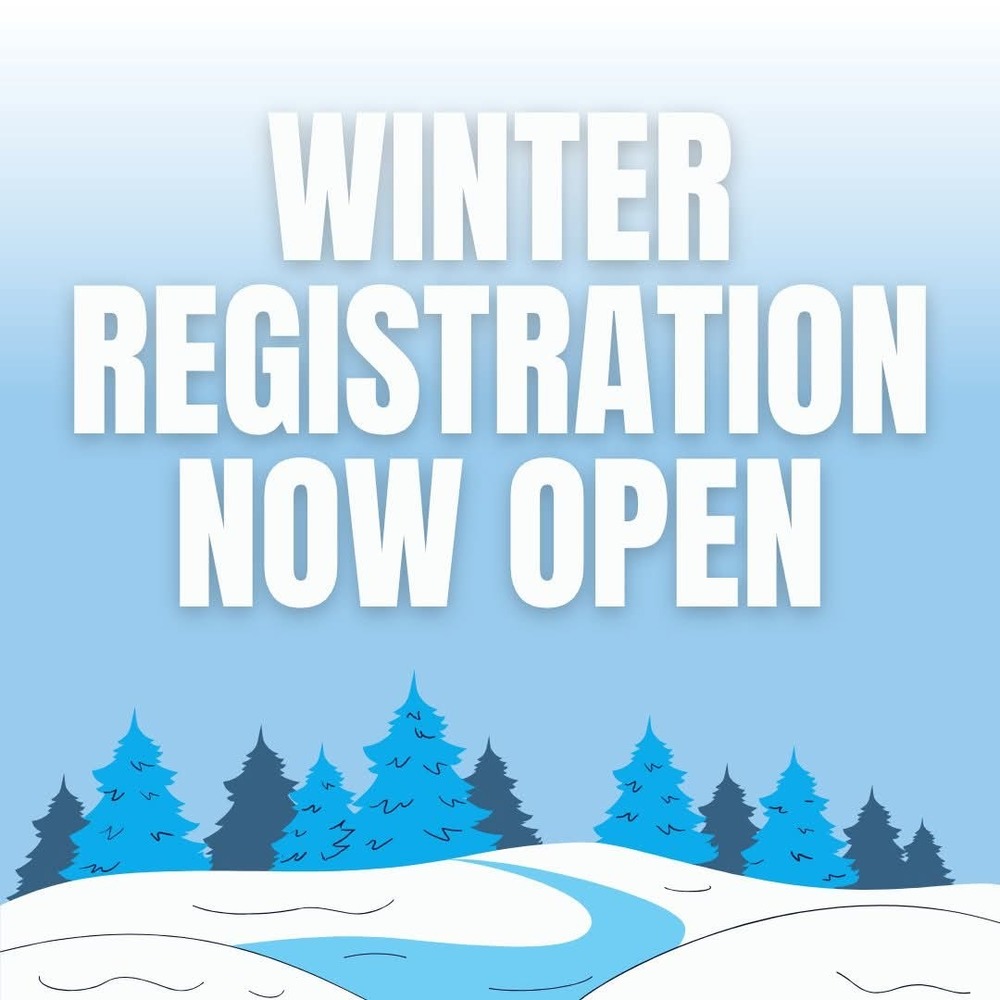 Wintery Scene with Open Registration entitled