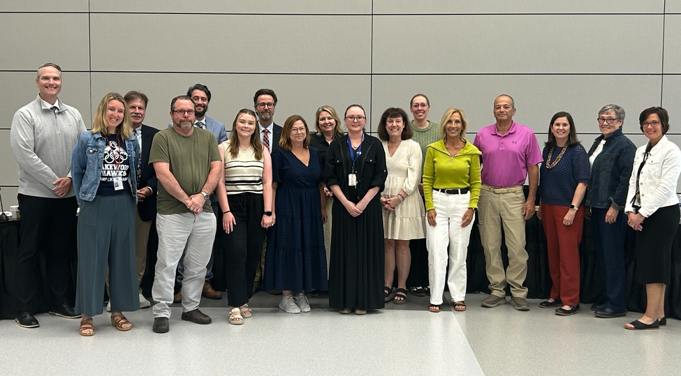 HVS TEACHERS OF THE YEAR POSING FOR A PHOTO WITH THE SCHOOL BOARD AT A MEETING