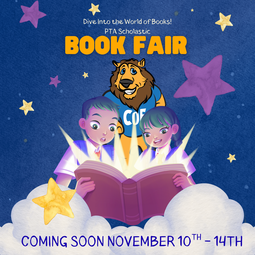 Make sure to check out our book fair!