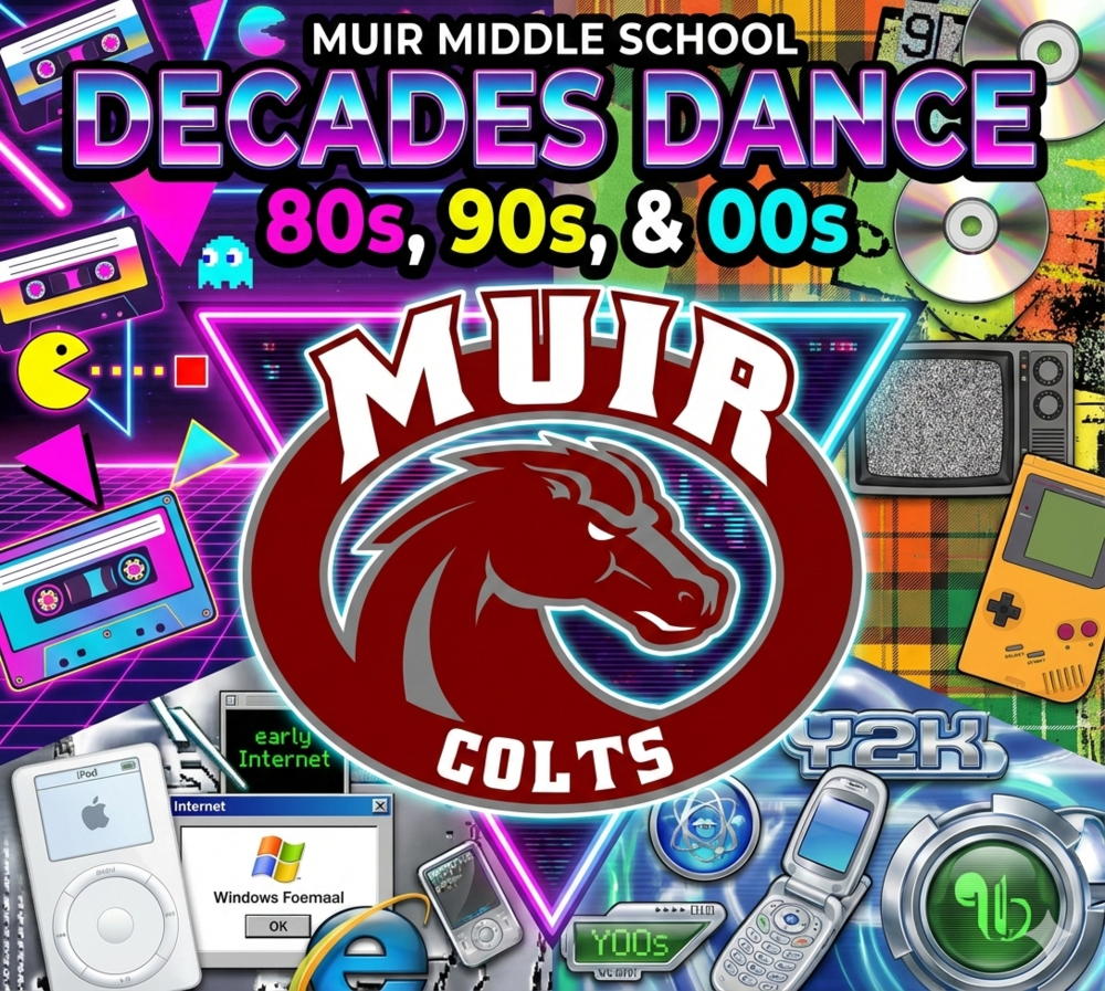 Decades Dance Image with Muir logo