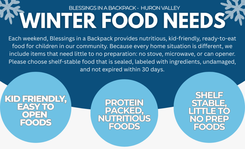 Blessings in a Backpack flyer