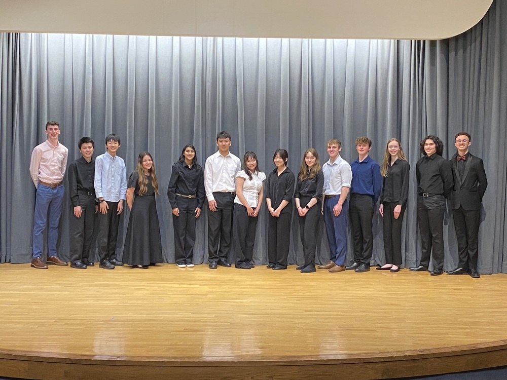 Tuba player Carter Swarthout earns regional recognition.