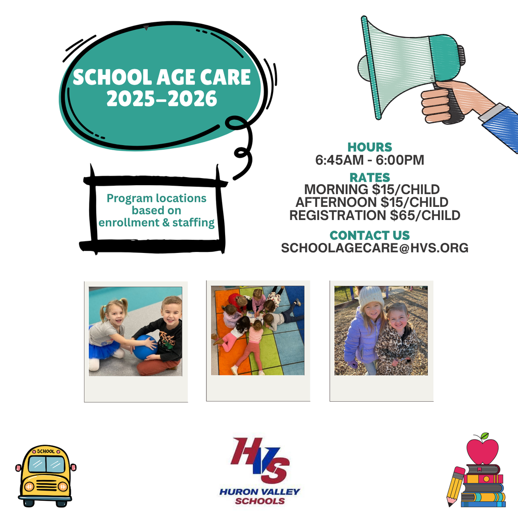Flyer for School Age Care at HVS