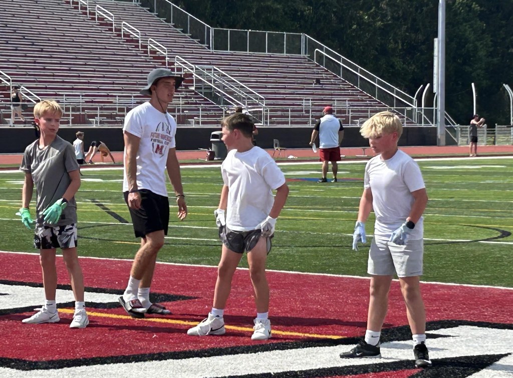 Pix from Future Maverick Football Camp at Milford High