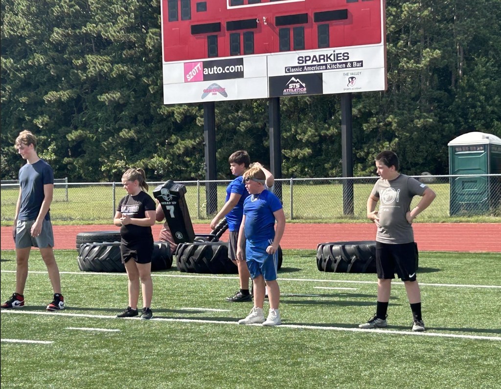 Pix from Future Maverick Football Camp at Milford High