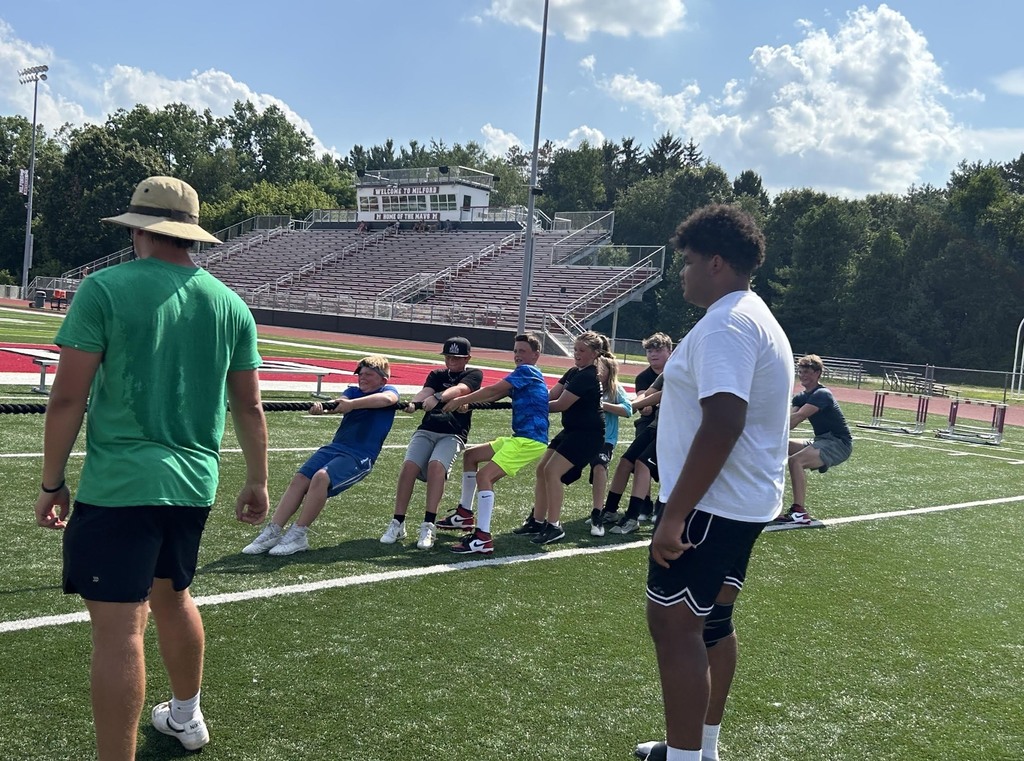 Pix from Future Maverick Football Camp at Milford High