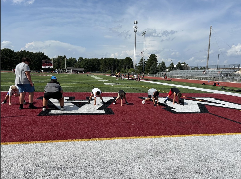 Pix from Future Maverick Football Camp at Milford High