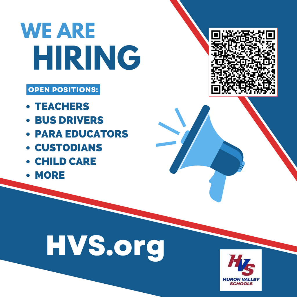 Ad graphic for open positions at HVS