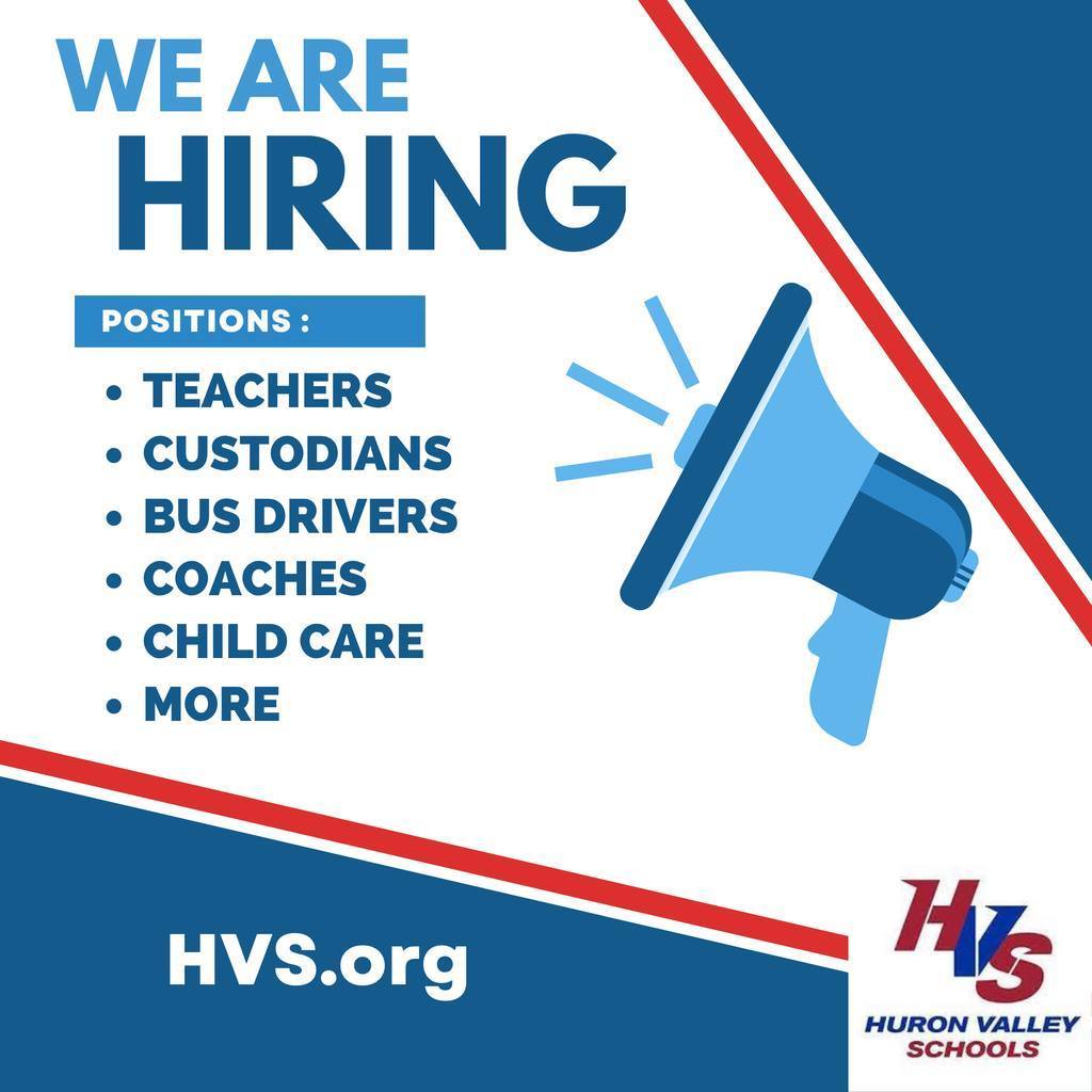 Now hiring several positions. Go to www.hvs/page/human-resources