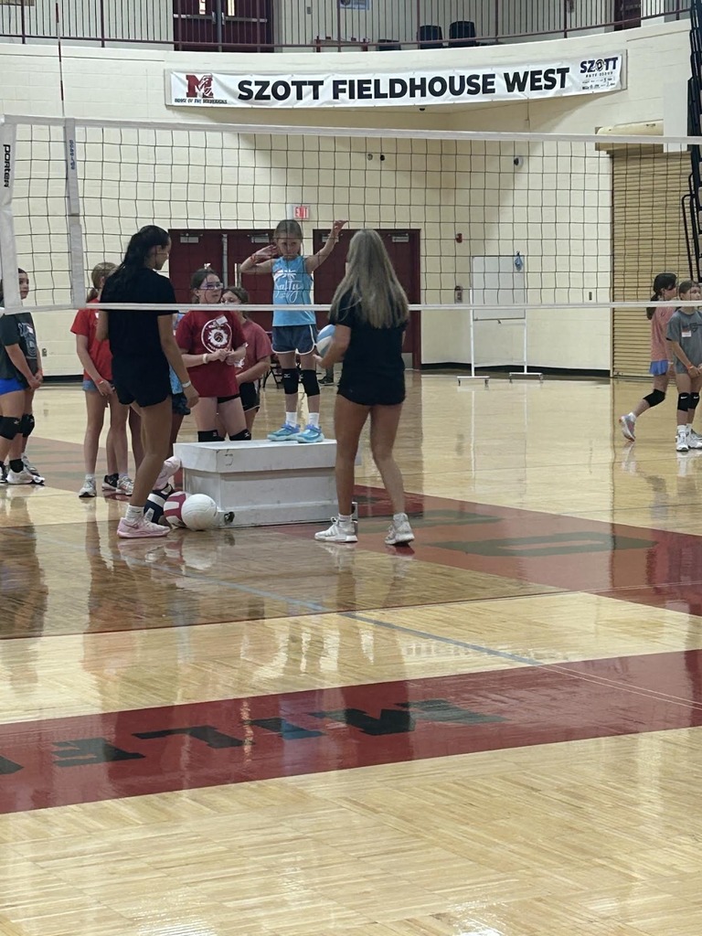 Volleyball camp at Milford high