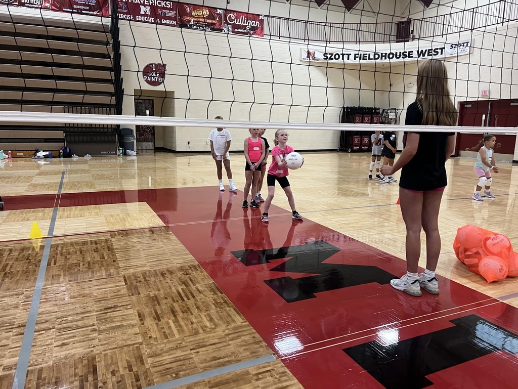 Volleyball camp at Milford high