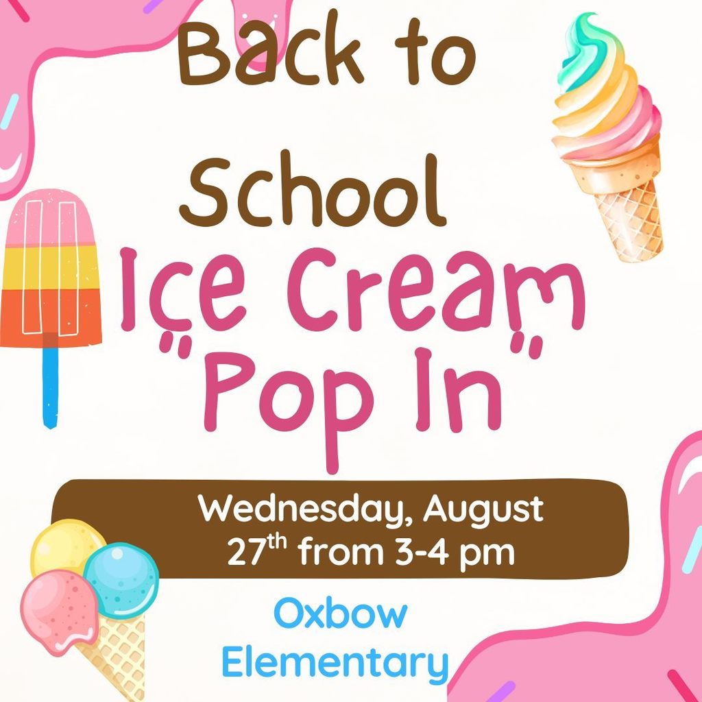 Ice Cream Pop In flyer with information