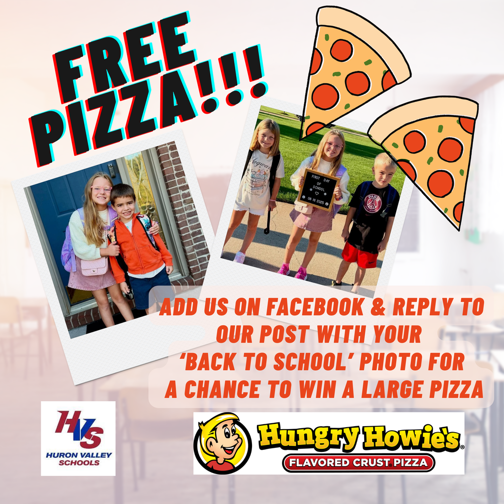 Free Pizza back to school pix promo