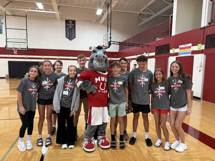 6th Grade Orientation was a blast! The class of 2032 is ready for middle school! Thank you WEB Leaders for hosting this amazing day! #wearemuir