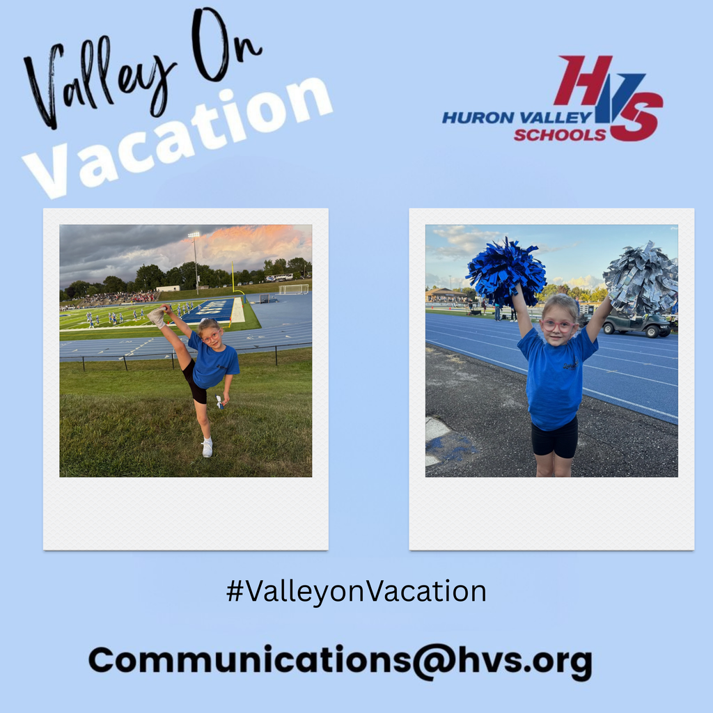 HVS student cheerleading this summer