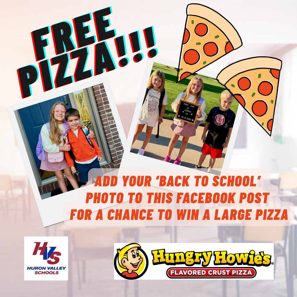 Free Pizza back to school pix promo
