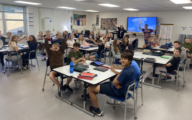 Congratulations to Ms. Gorny's first hour on winning the first Fun Friday school wide trivia contest of the year! Wooo! #wearemuir