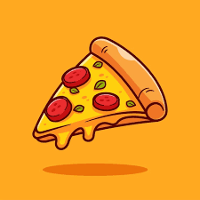 melting pizza cartoon