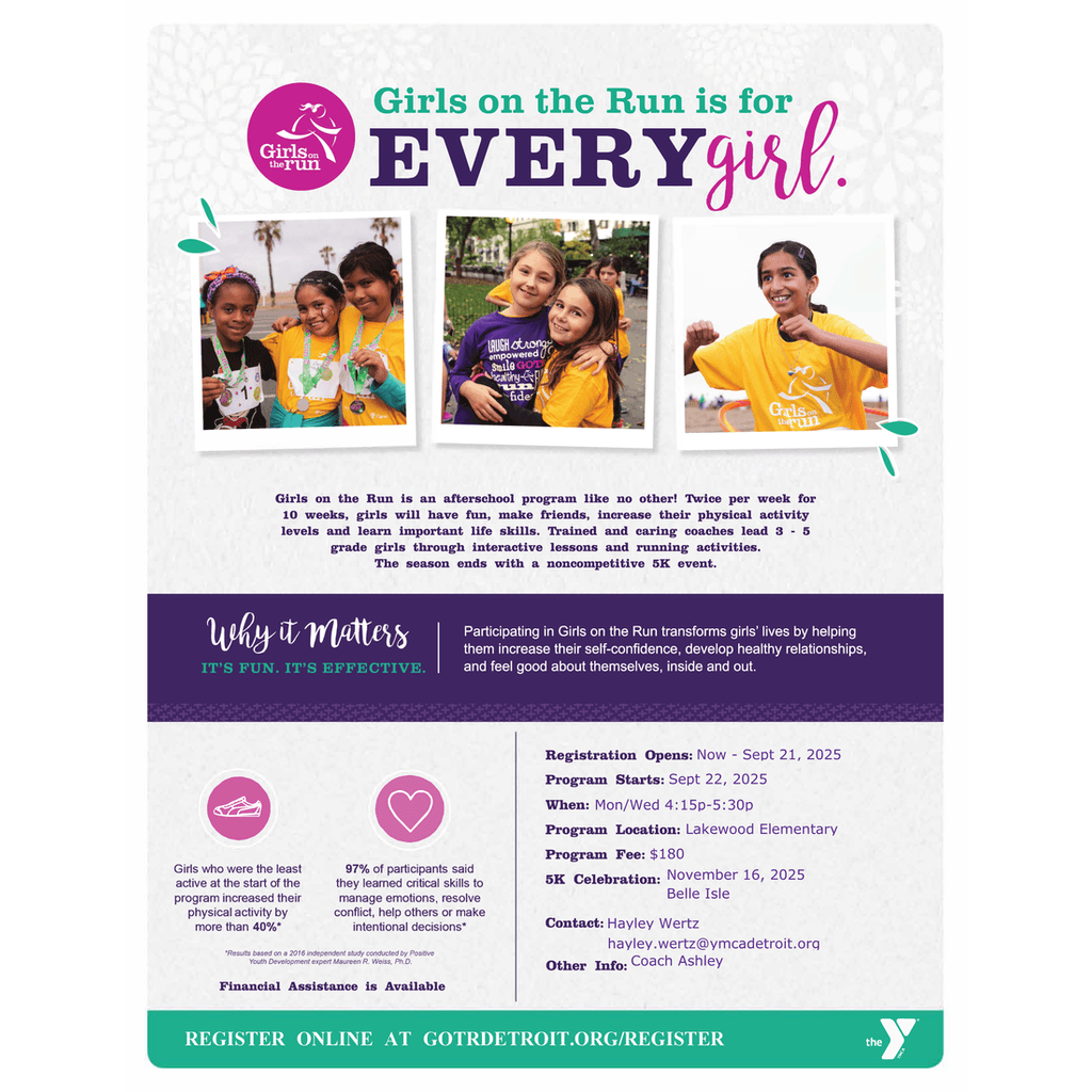 girls on the run info flyer