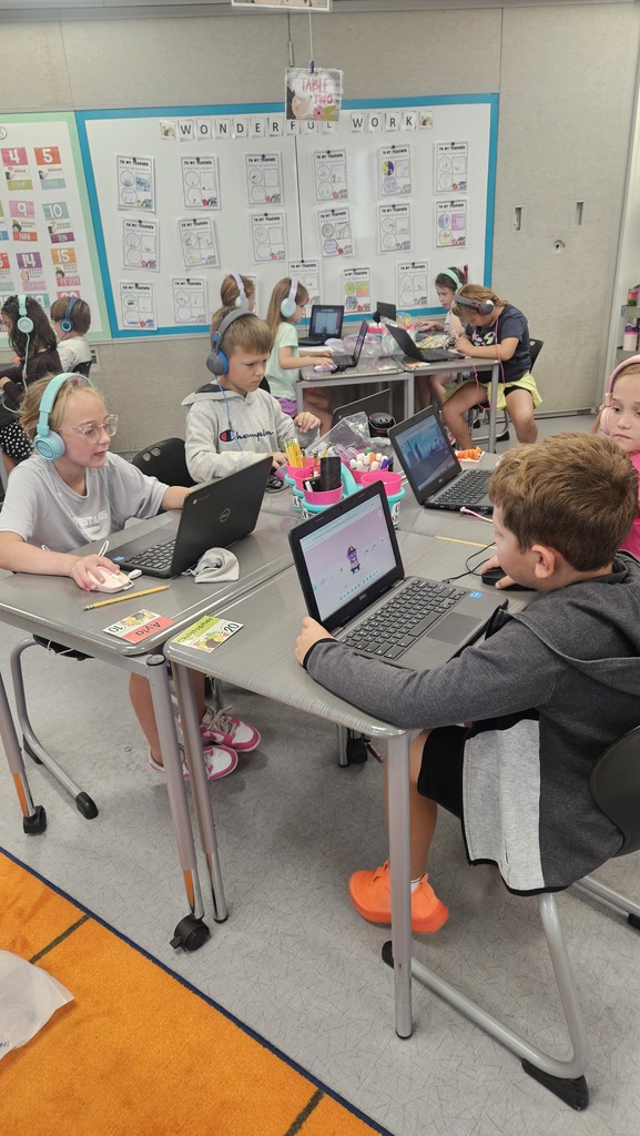 Students on chromebooks