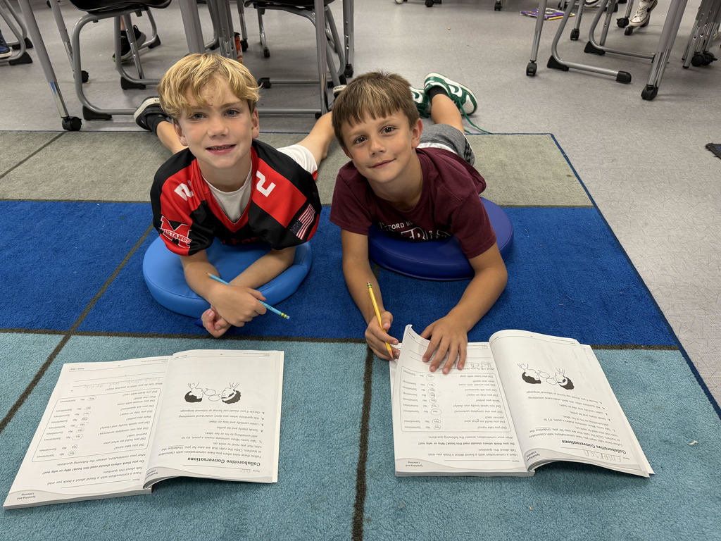 Students practicing collaboration