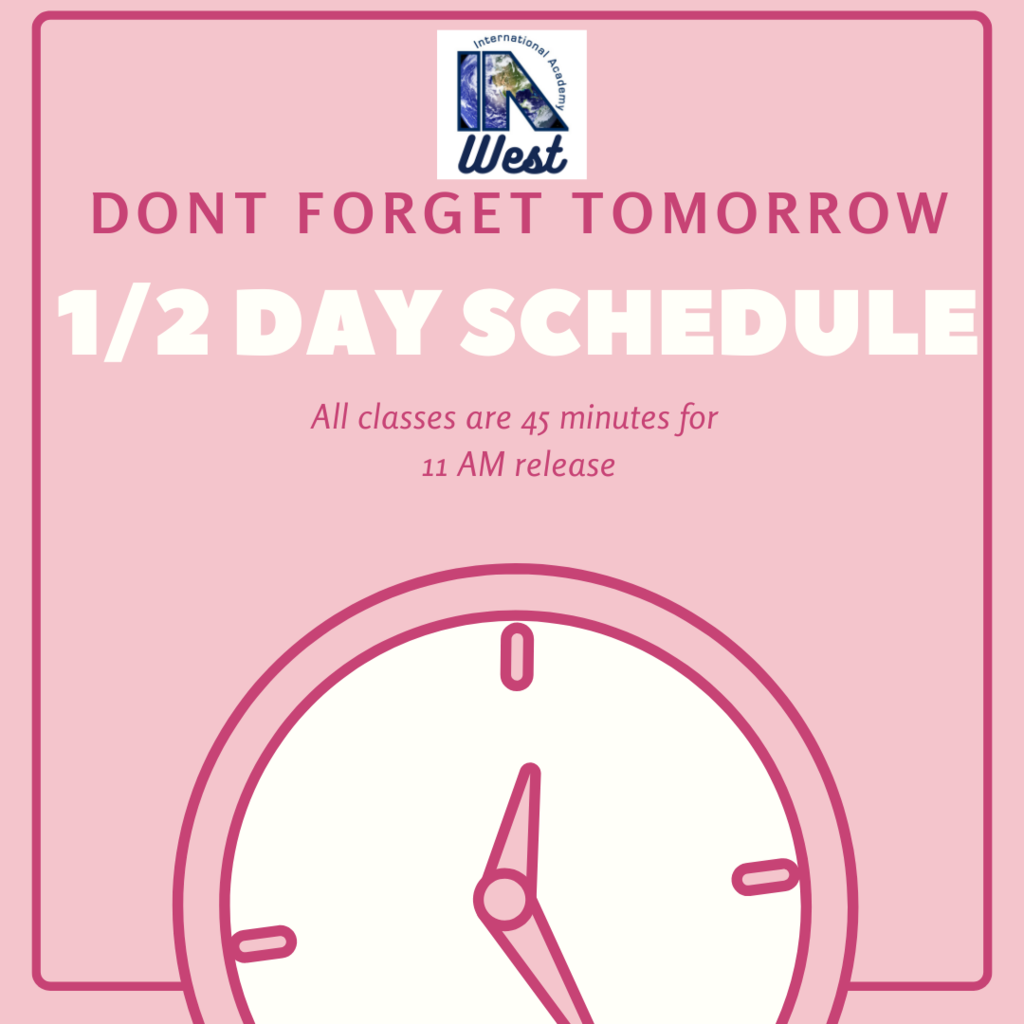 1/2 Day Schedule