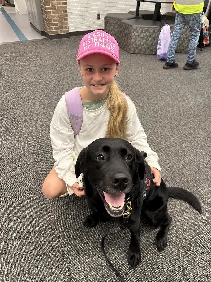 Student with Rosie