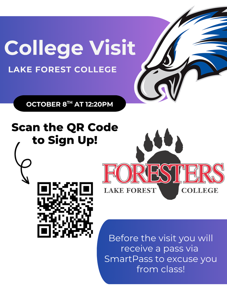 Lake Forest College visit flyer