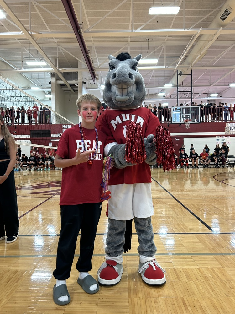 Class colors, pep assembly, staff vs student volleyball, Milford High School visitors, school wide Rock Paper Scissor challenge and a whole lot of school spirit. What a community we have! #wearemuir