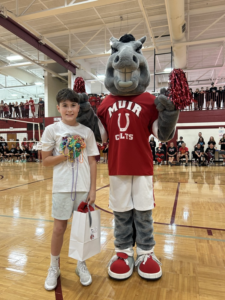 Class colors, pep assembly, staff vs student volleyball, Milford High School visitors, school wide Rock Paper Scissor challenge and a whole lot of school spirit. What a community we have! #wearemuir