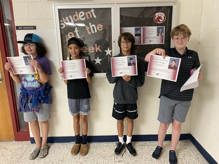 Congratulations to our Students of the Week! #wearemuir #makingmuirbetter