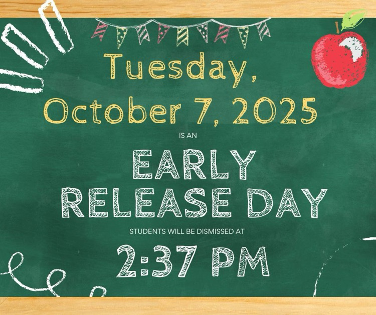 reminder for tomorrow! early release!