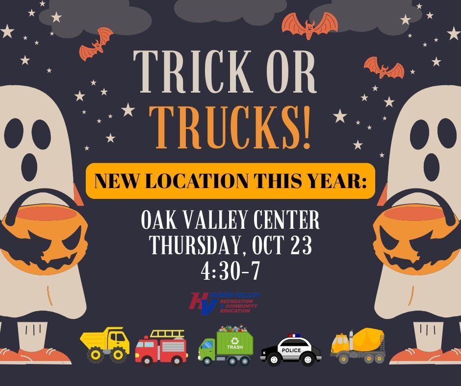 Flyer with information on Trick or Trucks