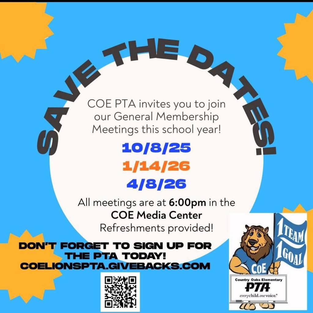 Our first PTA meeting is tonight!