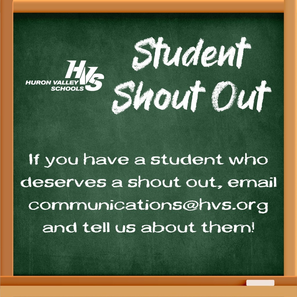 Promo for student shout outs