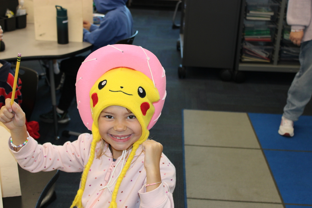 Having fun with hat day!