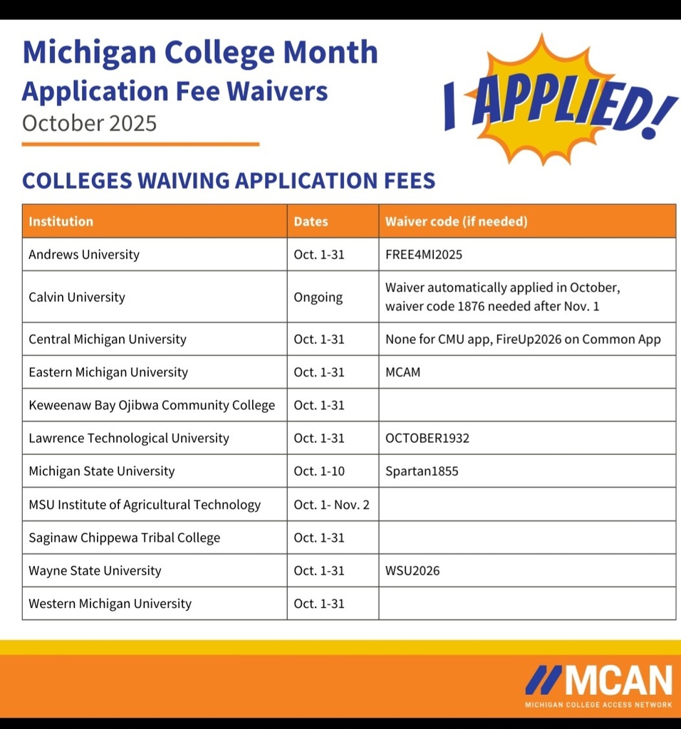 Free college application info