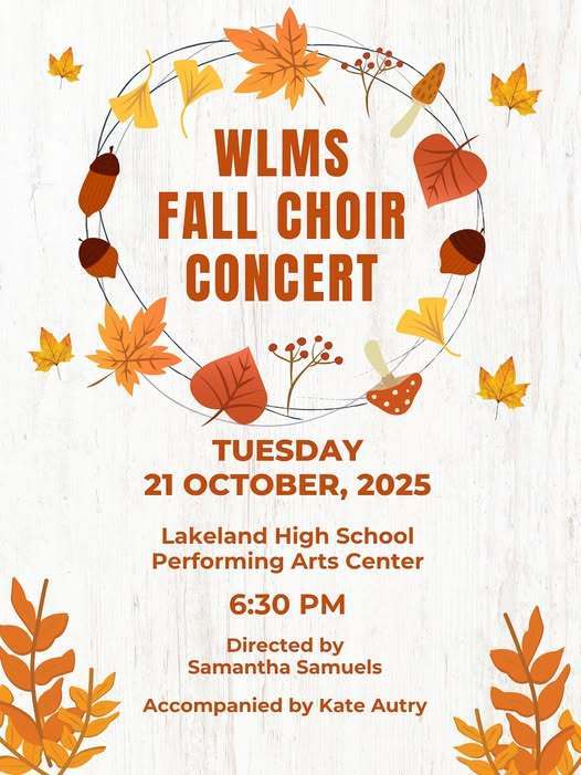White Lake Middle Choir Concert promo
