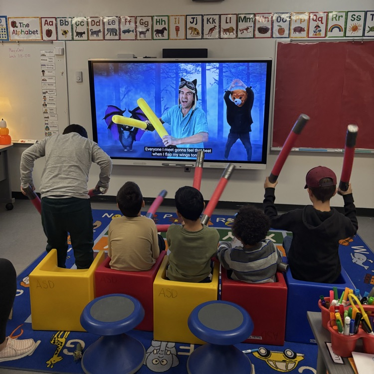 students during a brain break