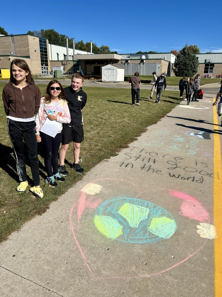 8th grade ELA students chose “golden lines” to illustrate from The Outsiders. #wearemuir