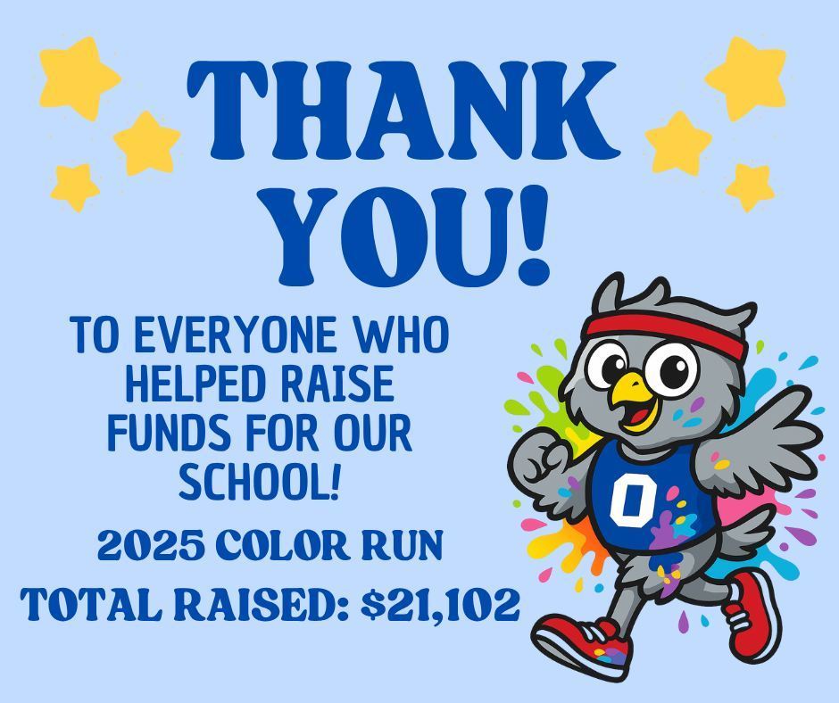 Fun Run flyer with info on how much was earned by students