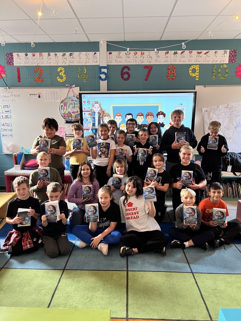 Students with dictionarys in class