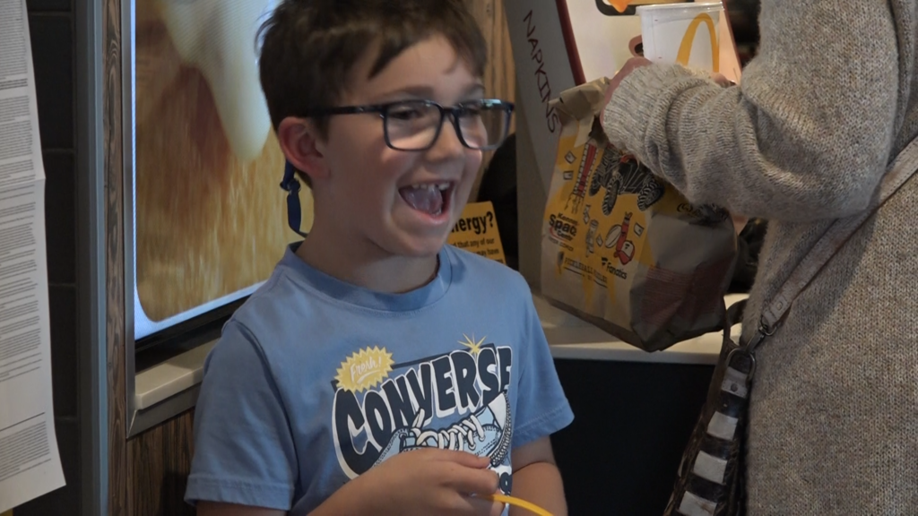 Photo of students at McDonald's event  - teachers  serve up your favorite while raising funds for Lakewood school!